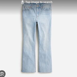 J.crew demi-boot crop jean in light wash (tall)